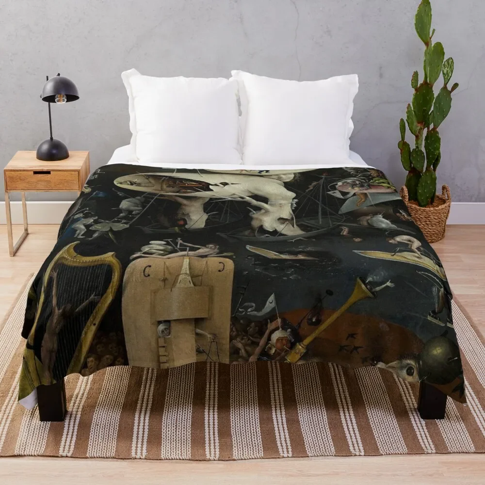 

Garden of Earthly Delights - Hieronymus Bosch Throw Blanket Multi-Purpose Weighted Vintage Blankets
