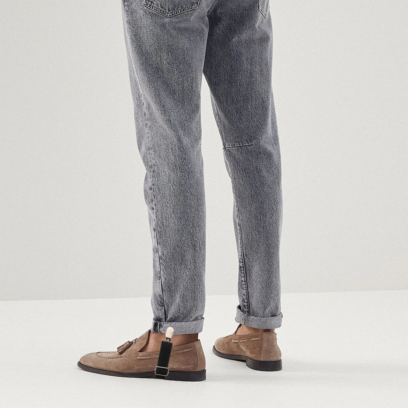 1 Paar Hosenbügel-Clips Elastische Hosenbefestiger Winddichte Motorrad-Fahrzubehör für Jeans Bettlaken Sitzkissen