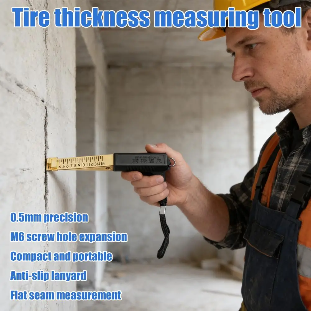 

1-15mm Car Vernier Feeler Gauge Wedge Shaped Measuring Tool For Engine Automotive Body Alignment Ruler M1o2