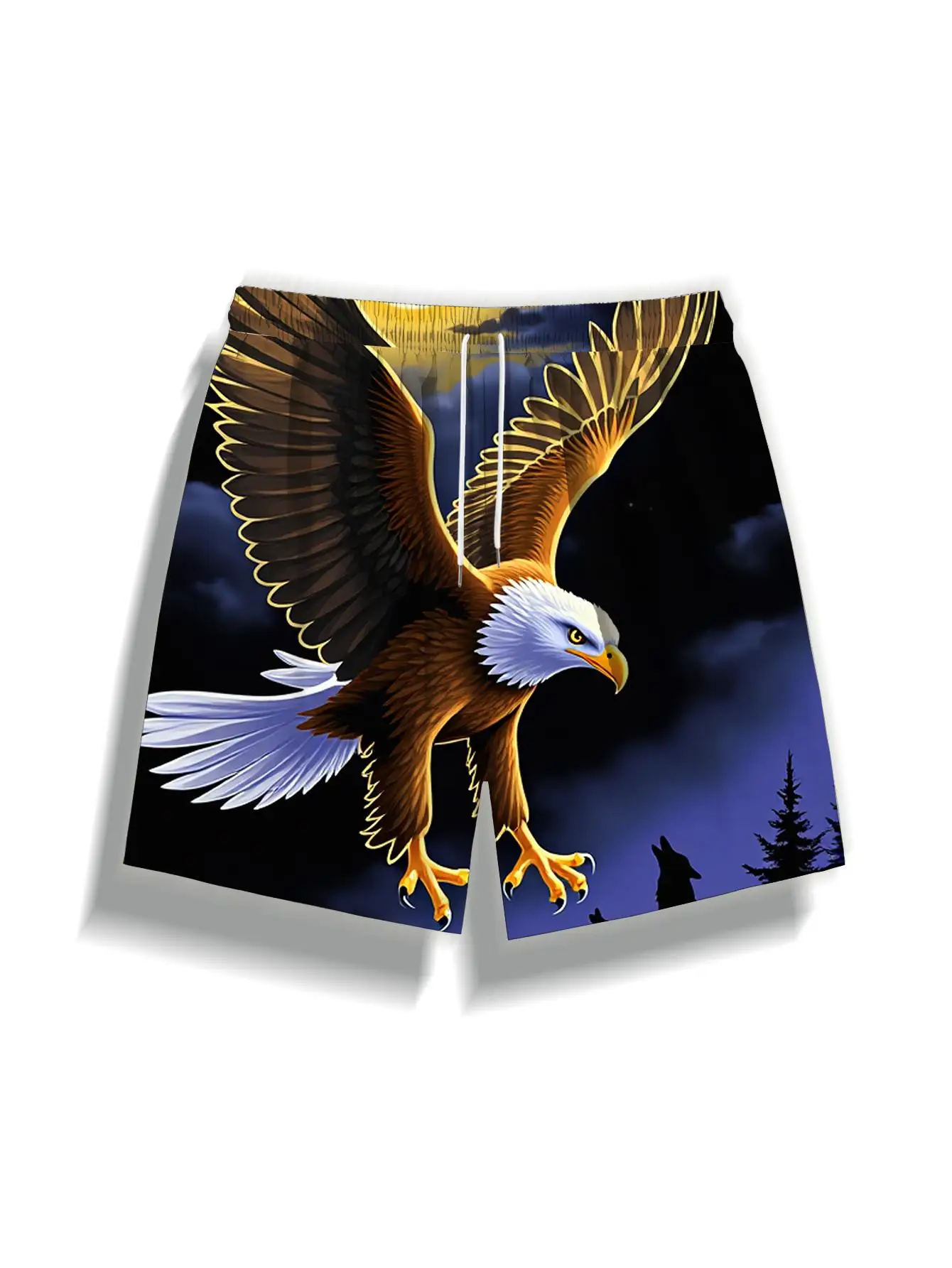 1pcs Men's Short swim trunks2026 Summer 3D Printed Short sleeve Pants Polyester Quick drying running Men's clothing Breathable