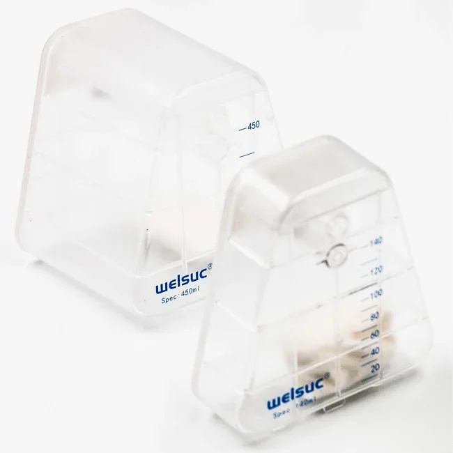 Negative pressure wound medical dressing disposable canister 140ml/450ml NPWT drainage bottle box 140ml