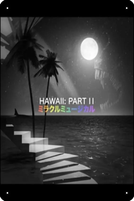 Miracle Musical Hawaii Part II Poster Metal Tin Sign 12 X 8 Inch Funny Man Cave Home Office Bar Decor sign