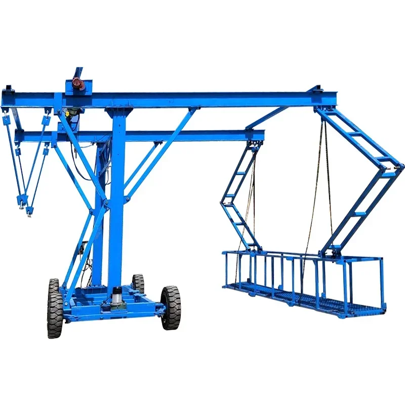 YG Anti-collision Wall Formwork Trolley Wireless Remote Control Aerial Work Hanging Basket Bridge Construction Safety Guardrail