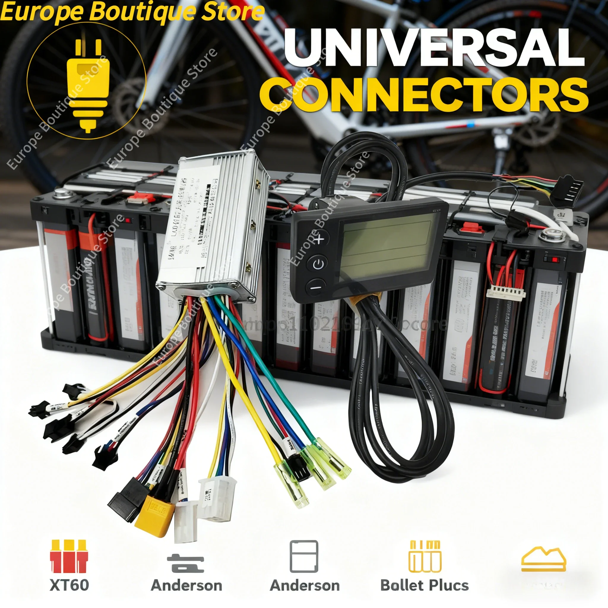 

24V 36V 48V 350W 250W MAX20A E-bike/Electric Scooter Brushless Controller S866 LCD Display for Electric Bike Bicycle