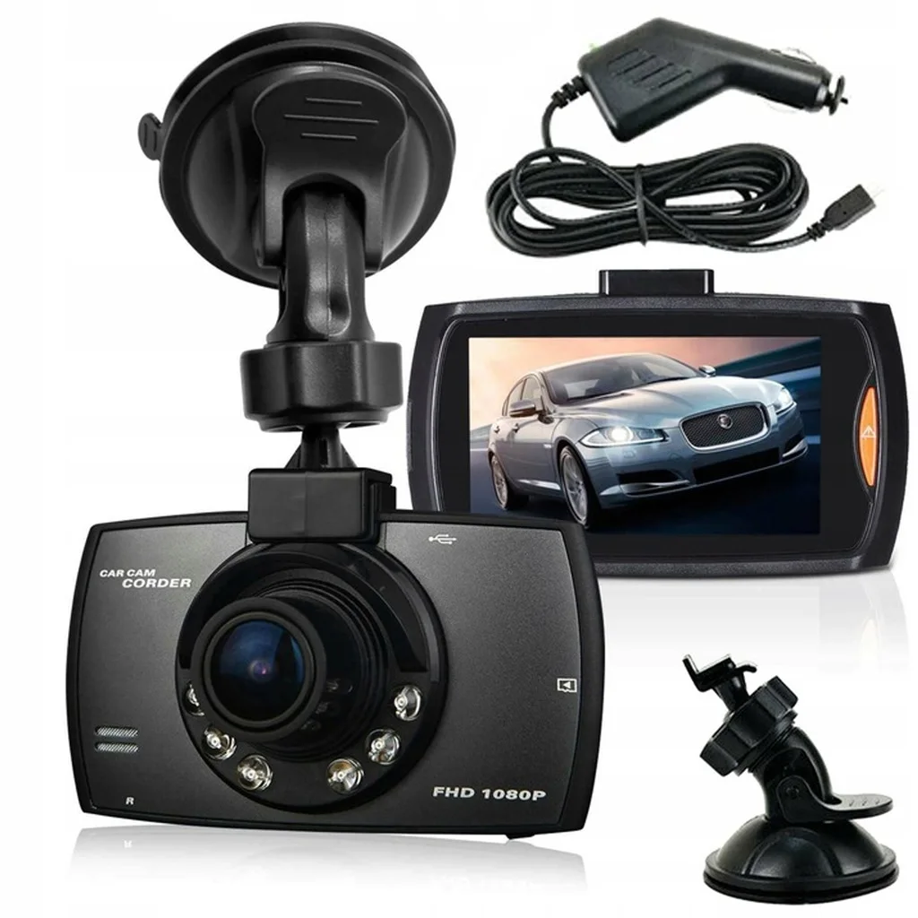 Video rejestrator jazdy Full HD – kamera samochodowa z nagrywaniem wideo, detekcja ruchu, tryb nocny