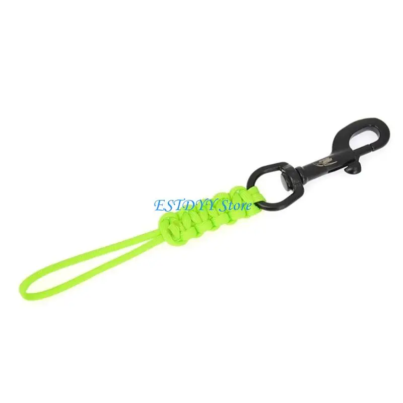 

G6DE Hook Steel Hook Clip with Braided Rope Lanyard Anti-lost Safety Rope