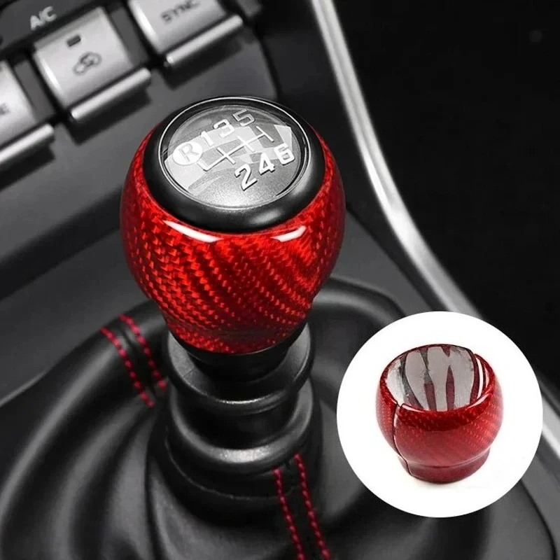 

For SUBARU BRZ For TOYOTA 86 GR86 GT86 Real Dry Carbon Fiber Gear Shift Knob Cover Trim 21-2025 Modification Interior Trim Stick
