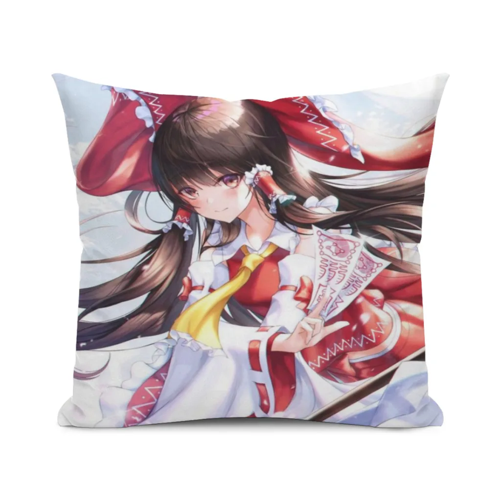 Reimu Pillow Cushion Case  Dakimakura Cover Decorative Sleeping 45x45cm