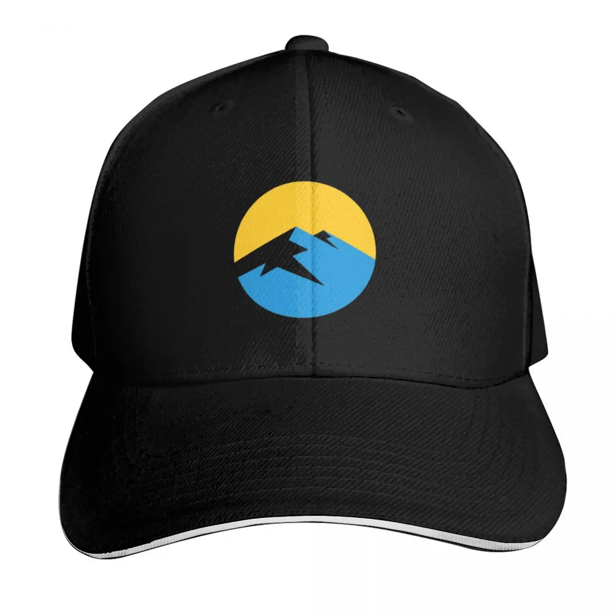 Mountain blue Baseball Cap Snapback Flat Bill Strapback Dad Hat Six Panel Structured Crown