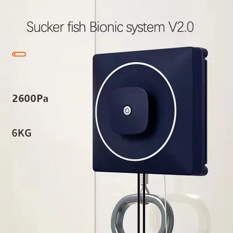 

Hot Smart Glass Cleaning Robots Tool 50ml Water Tank Brushless Motor 2600Pa Vacuum Auto Sprayer Window Robot Tool