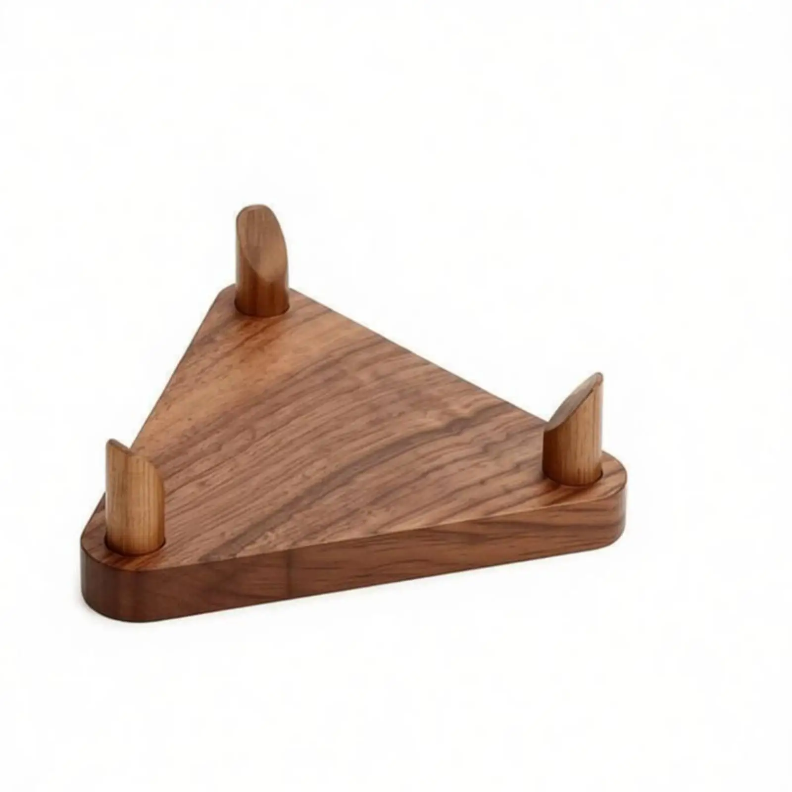 Sports Memorabilia Wood Stand Ball Display Holder Walnut Trophy Rack for Autograph Basketball Football Soccer