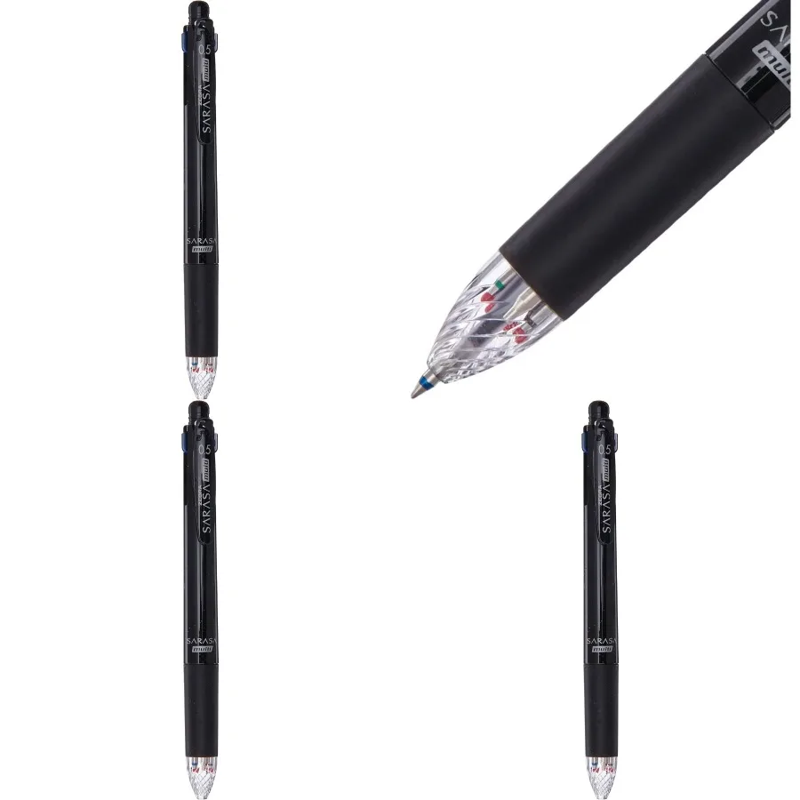 

Многофункциональная шариковая ручка Zebra Sarasa 4+ S с черными/красными/синими/зелеными чернилами, 0,5 мм, механический карандаш 0,5 мм с черным корпусом для офиса