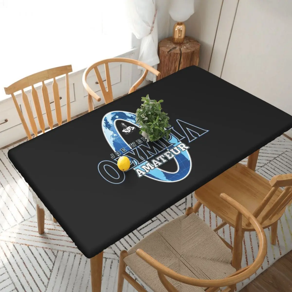 Future Mr OLYMPIA Motivations Custom Rectangular Tablecloth Oilproof Table Cover for Dining Events Table Cloth