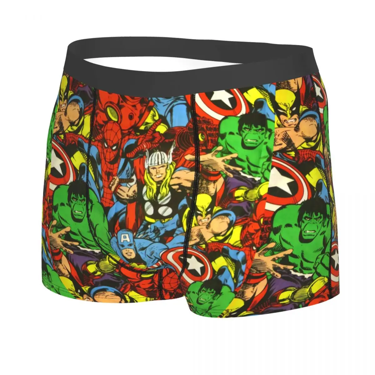 Custom Superhero Spider Man Underwear Men Stretch Boxer Briefs Shorts Panties Soft Underpants For Homme