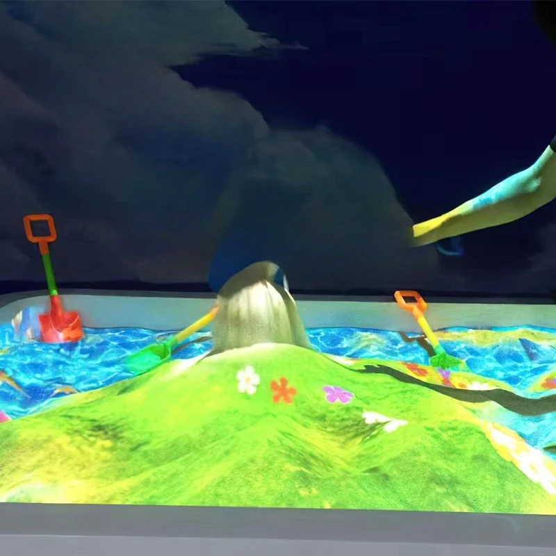 Kids Beach Fishing Games AR Interactive Projection Projector Equipment Sensor Children's Park Playground Amusement Park