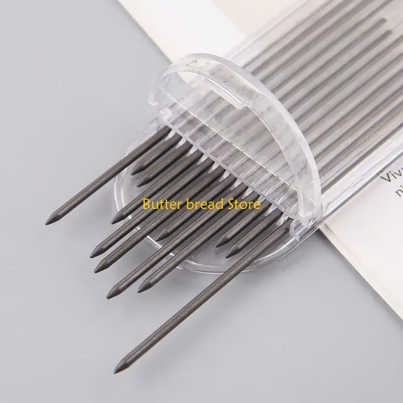 W89C 12pcs 2.0 mm bút chì cơ màu đen 2B Dẫn đầu dự thảo Vẽ Viết Craft
