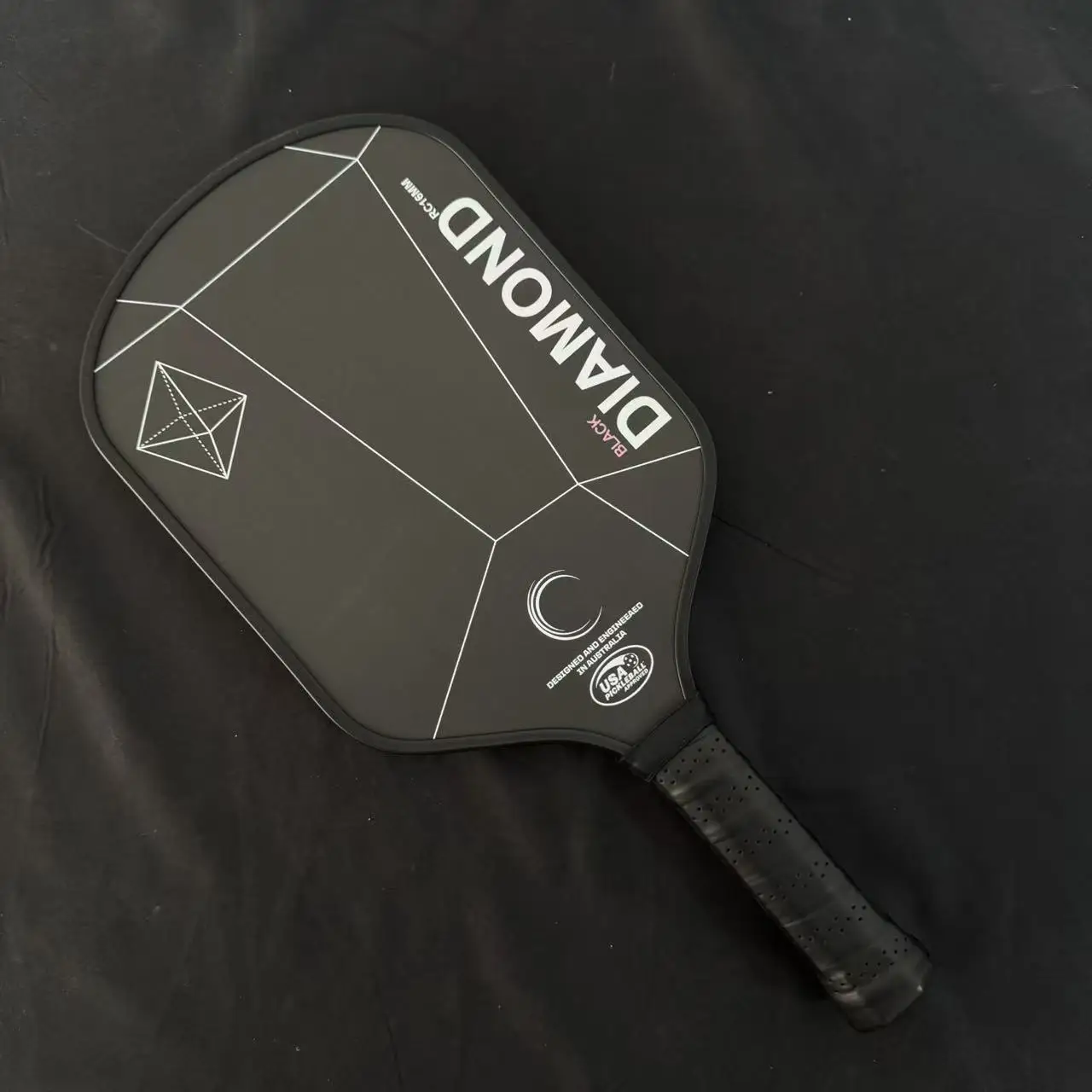 Bild 7: Double Black Diamond 16mm Pickleball-Schläger, T700 Carbonfaser Schwarze Matte Oberfläche, Gute Spin-Performance