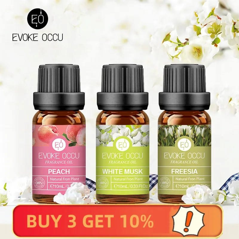 EVOKE OCCU 10ML Fragrance Oils,Undiluted Persistent Perfume Oil for Home Diffuser, Humidifier, DIY Perfume, Candle and Soap