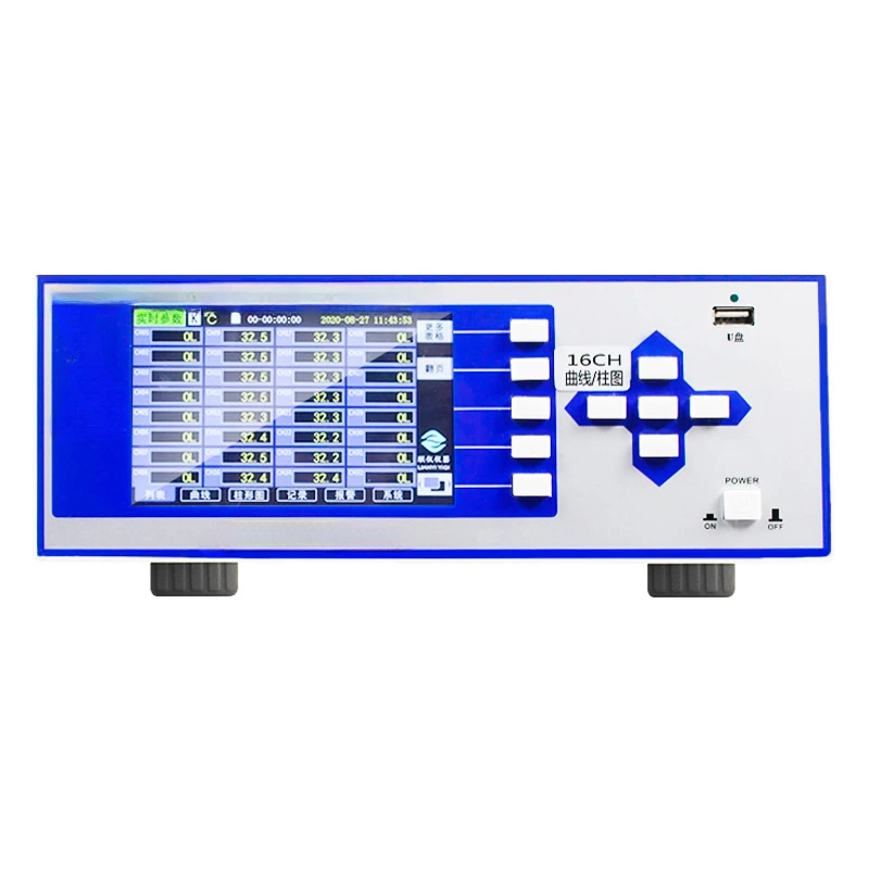 SH-X Multi-Channel Temperature Tester Itinerant Detector Data Acquisition Paperless Recorder 8/16/32/64