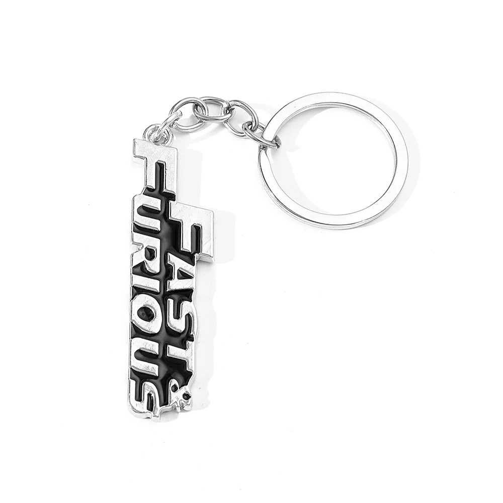 

Fast and Furious Keychain Letter Text Pendent Metal Keyring Gift For Man Woman Chaveiro Accessory Jewelry Gift