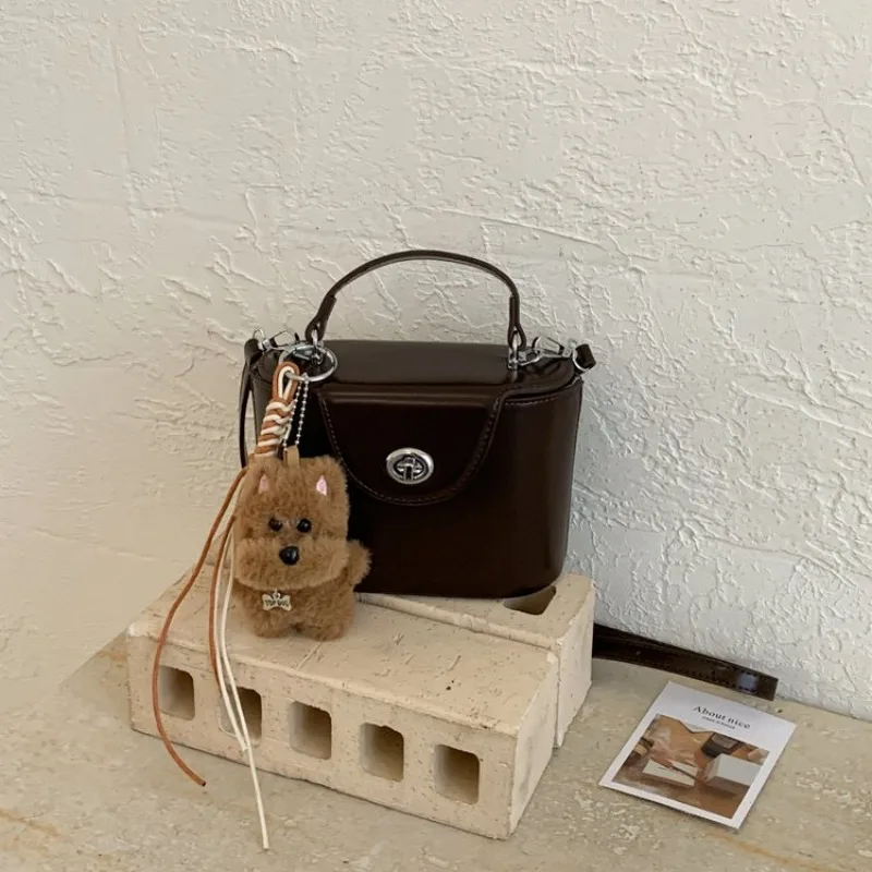 

Lightweight Casual Portable Leather Women Bag Paris Classic Simple Vintage Tote Trendy Crossbody Hand Bag