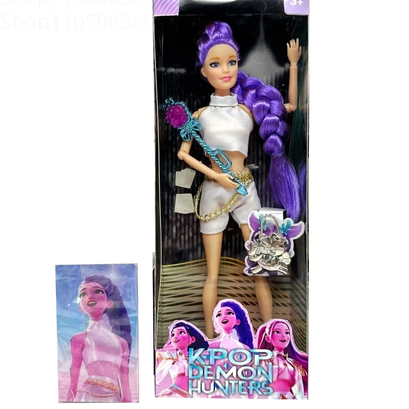 Kpop Demon Hunters Action Figure Toy Derpys Tiger Rumi Mira Zoey Sussy Colorful Lights Theme Song For Fans Christmas Gifts image 3