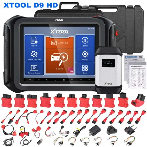 XTOOL D9HD Truck Diagnostic Tools For 24V Truck 12V Car Full System Diagnostic Scanner ECU Coding Bi-directional