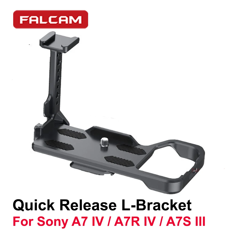 

FALCAM F22&F38 Quick Release L Bracket Plate Hand Grip with Cold Shoe For Sony A7M4 A7S3 Camera 2976