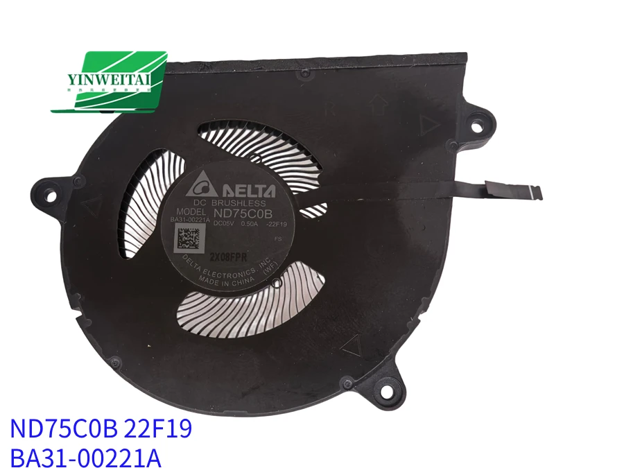 Fan for Samsung NP940XGK 14 Fan BA62-01118A BA31-00229A BA31-00228A 00221A BAPG0504R5HY002 ND75C0B 22F19