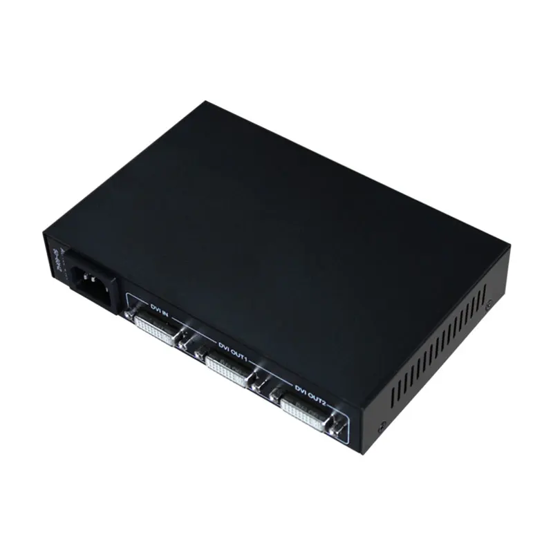 DVI Video Splitter 1 Input 2 Output 1920X1080@60HZ Support Synchronous Output for Projector Monitor Computer Model AMS-D1S2