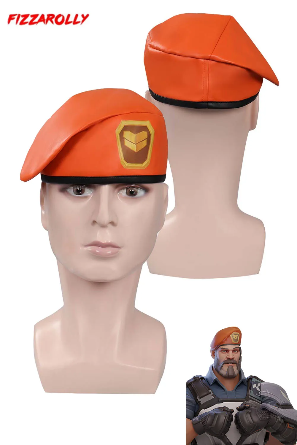 Game Valorant Brimstone Liam Byrne Cosplay Berets Hat Anime Caps Officer Caps Costume Accessories Halloween Carnival Gifts Men