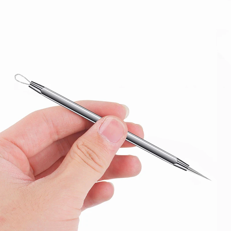 Ultra Fine Needle Tip Blackhead Remover, Comedone Acne Pimple Extractor, Agulhas De Aço Inoxidável, Rosto Skin Care Tools, 0,02mm