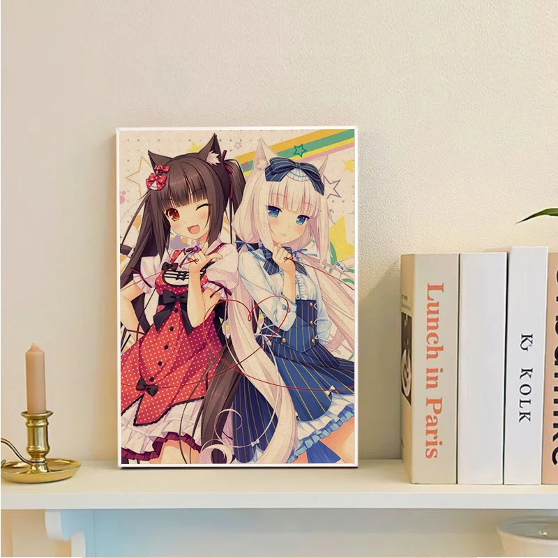 Anime Nekopara Good Quality Prints And Posters Kraft Paper Sticker Home Bar Cafe Kawaii Room Decor