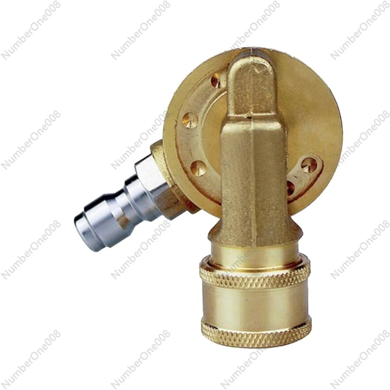 

Поворотная муфта 4500PSI, 1/4 дюйма, быстрое соединение для насадки для мойки высокого давления, адаптер для очистки желобов, 240 градусов, 7 передач