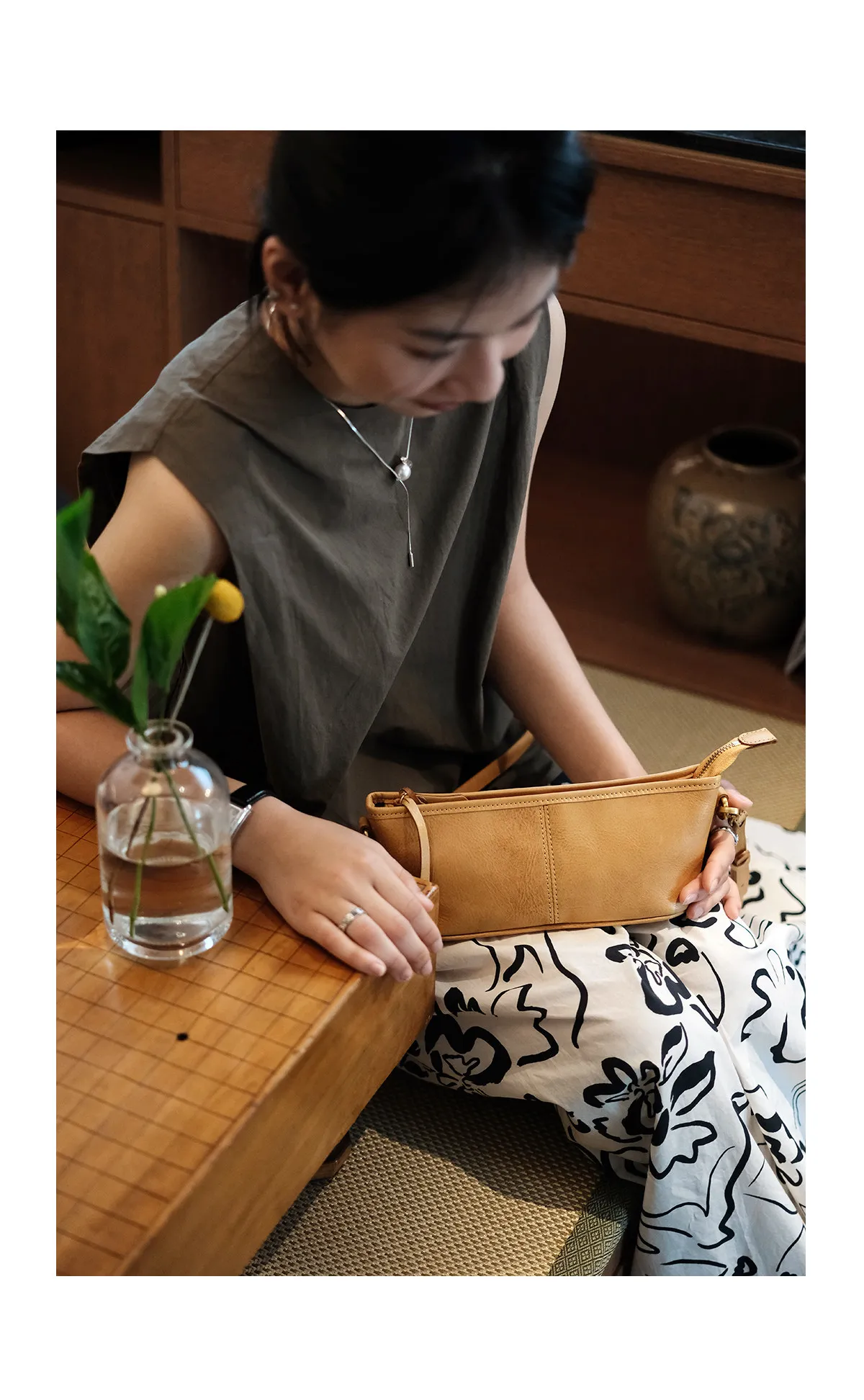 Modische Designer-Umhängetasche aus echtem Leder für Damen, kleine grüne Crossbody-Tasche, Wochenend-Party-Luxus-Schultertasche aus Kuhleder – Detail 7