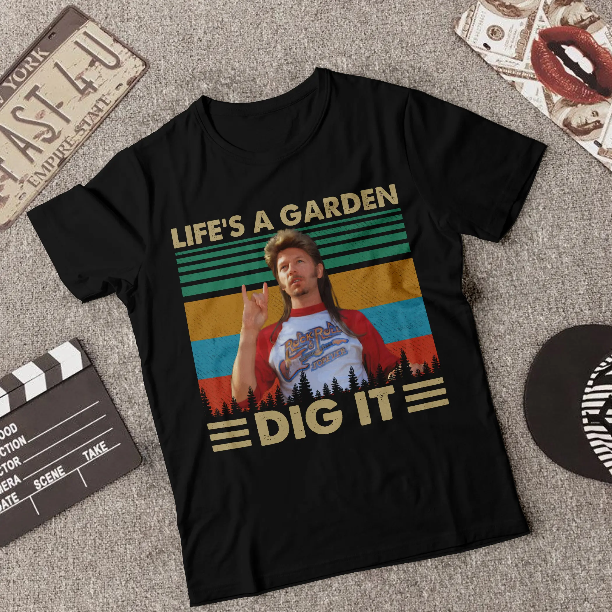 Life S A Garden Dig It Sunset Retro Vintage Shirt