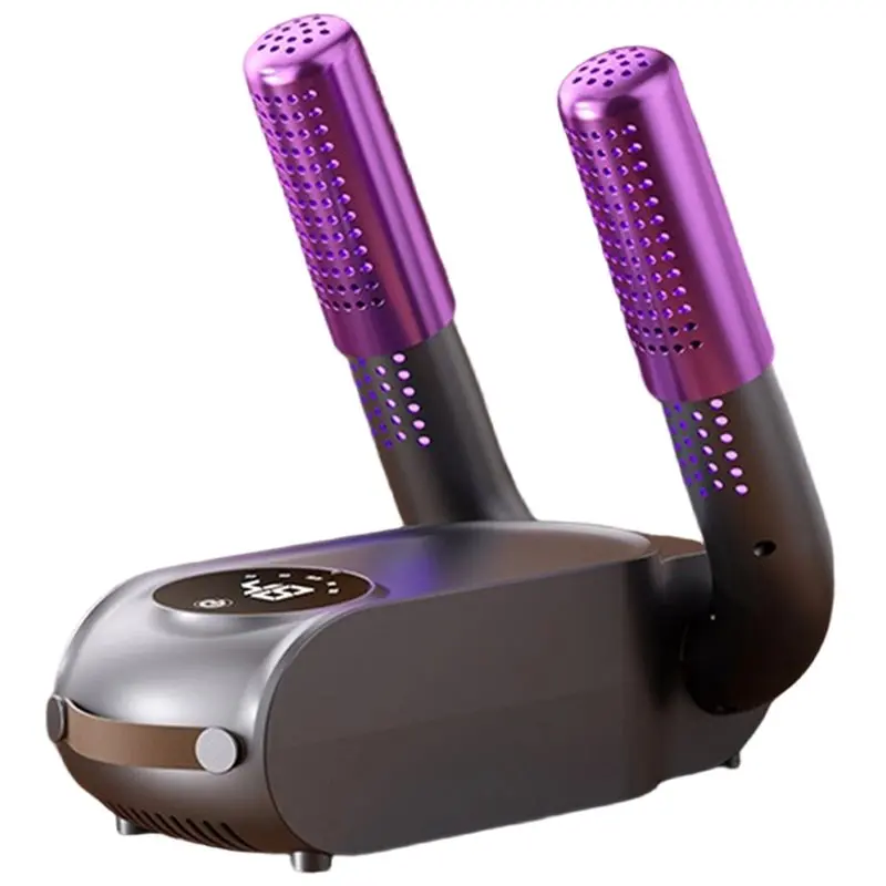 -November EU Plug Foldable Telescopic Shoe Dryer Household Smart Touch Screen Timer Shoe Quick Drying Heater B