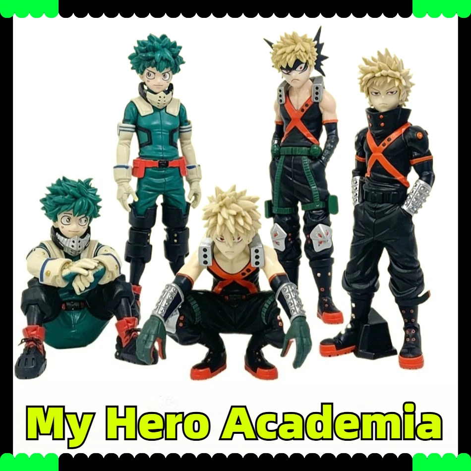

My Hero Academia Action Figures - Collectible PVC Toys Deku Bakugou Katsuki Hero Statues for Desktop Gift for Anime Fans