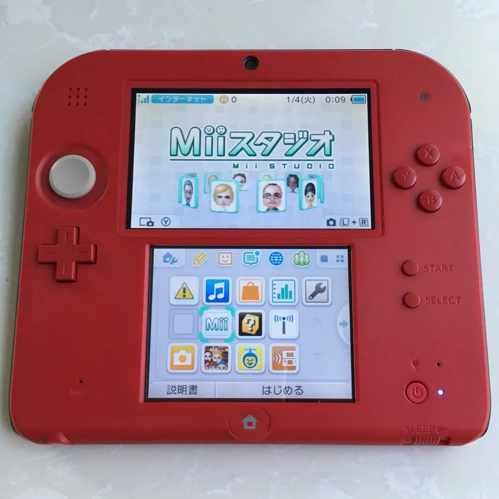 Original 2DS handheld retro video game console FBI unlocked version nostalgic gift suitable for playing Pok é mon games