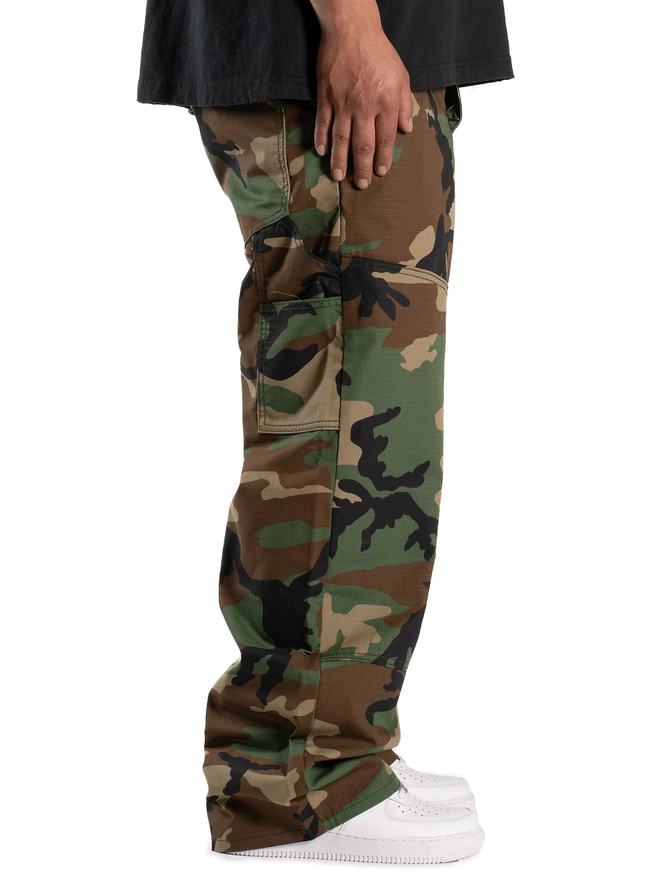 Neue Herren Vintage Camouflage Cargo-Hose Outdoor Lässige Weite Sporthose Frühling Herbst Herren Camo Jeans Baggy Hose – Detail 5