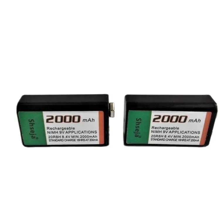Large-capacity 2000mAh 9V rechargeable battery 9 volt Ni-MH battery 9V battery