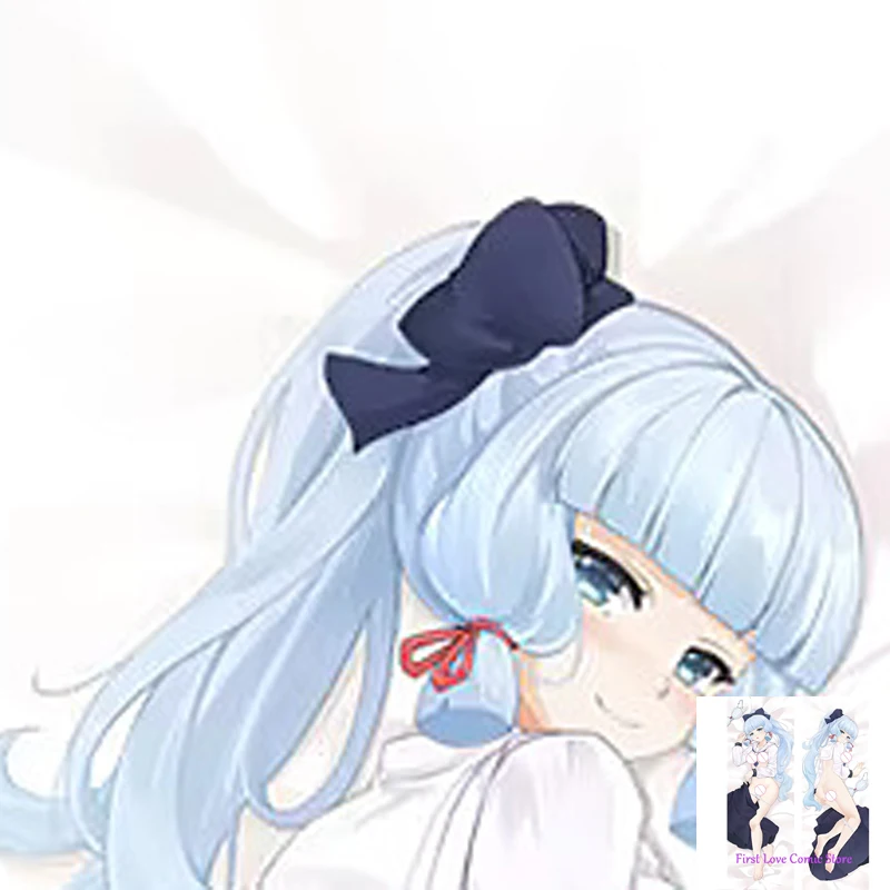 

Anime Ayaka Kamisato Dakimakura Pillow Case Otaku Waifu Bedding Hugging Body Throw 2-sided Print Pillow Cover