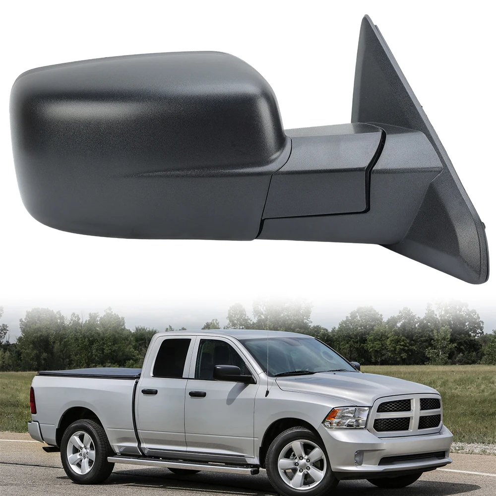 

5 Pins Right Side Rearview Mirror Assembly For Dodge RAM 1500 2013 2014-2018 Textured Black Temperature Sensor Wing Mirror