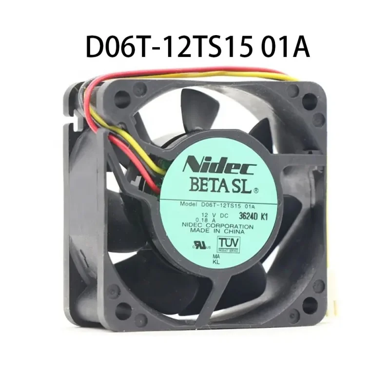 Z  New in box Nidec radiator D06T-12TS15 01A DC 12V 0.18A 60X60X25MM Chassis Fan