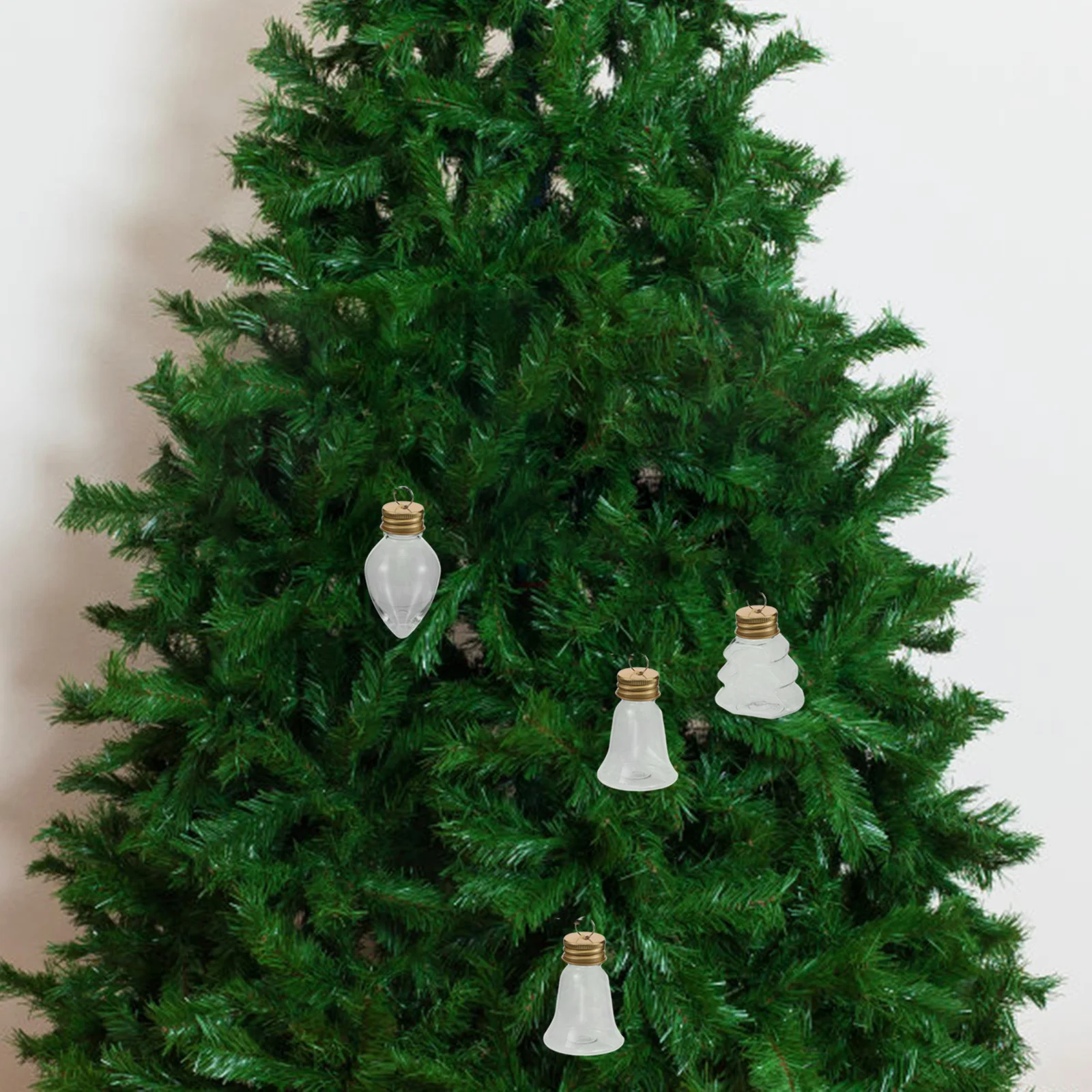 

24Pcs Christmas Decoration Bottles Clear Fillable Ornaments for Craft Sand Art Holiday Party Bottles Decorative Bottle Hangings