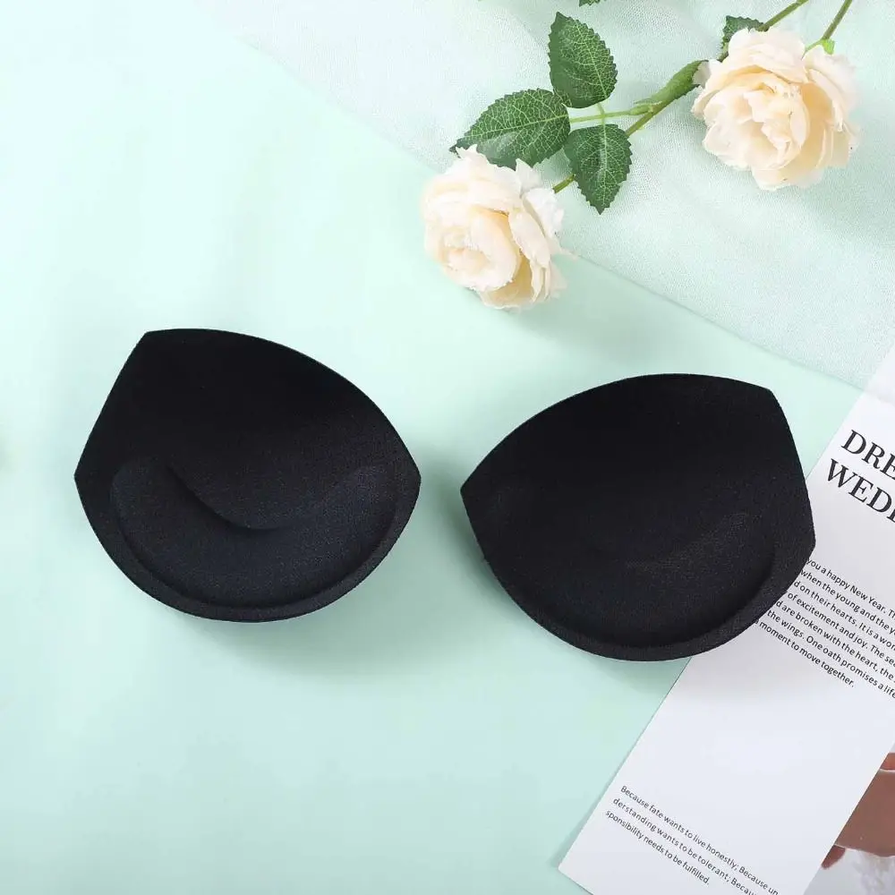 

Reusable Push Up Invisible Women Soft Convenient Bra Accessories Enhancer Chest Pads Insert Sponge Pads Foam Triangle Breast