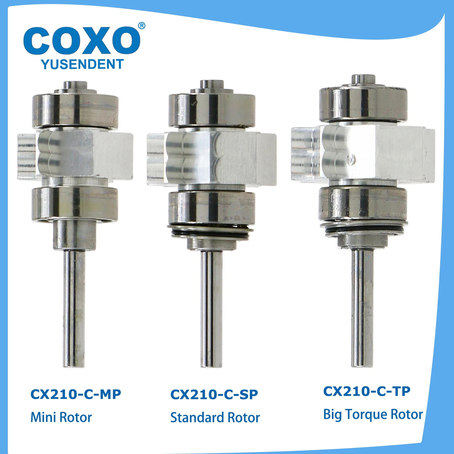 

COXO CX207 Type High Speed Handpiece Rotor Dental Turbine Cartridge Air Rotor