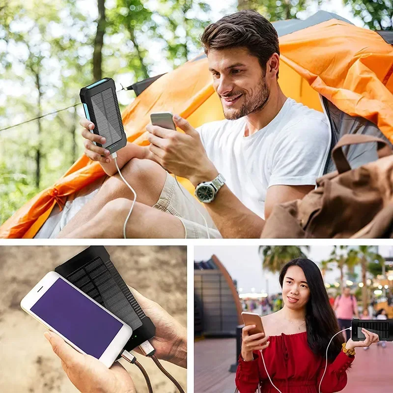 High-Efficient 10000mAh Solar Power Bank Charger 20000mAh Solar Charger Mobile Phones/Tablet PCs/Other Electronics High Solar