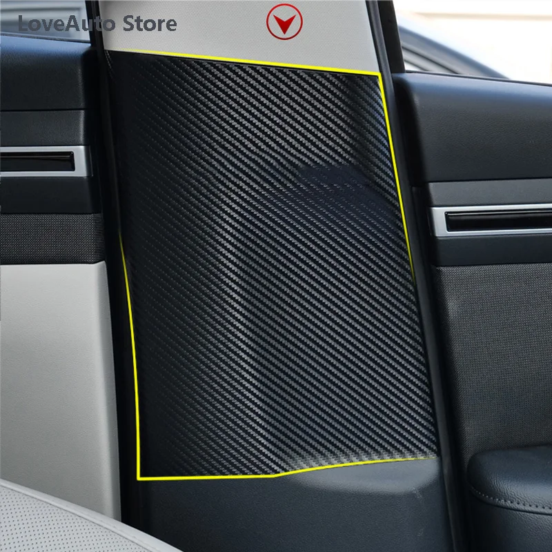 For Hyundai Tucson NX4 2021 2022 Car B Pillar Anti-kick Protective Mat Seat Belt Pad Cover Leather Decoration Strip Accessories