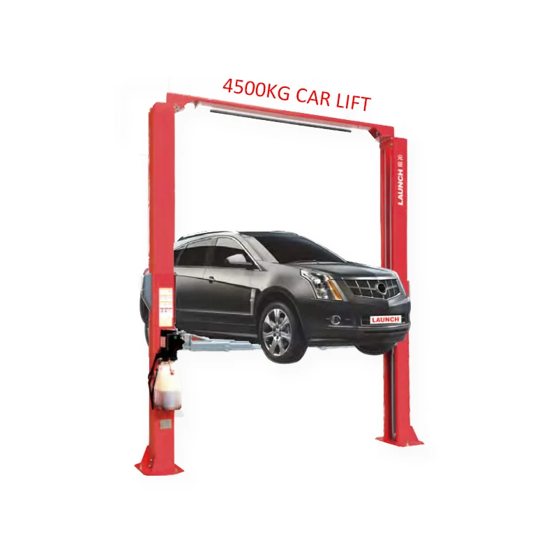 TLT245SCS 4.5 Tons Hydraulic 2 Post Car Lift With 4500kg Trunk Lift Weight Single Side Unlock Safty Design